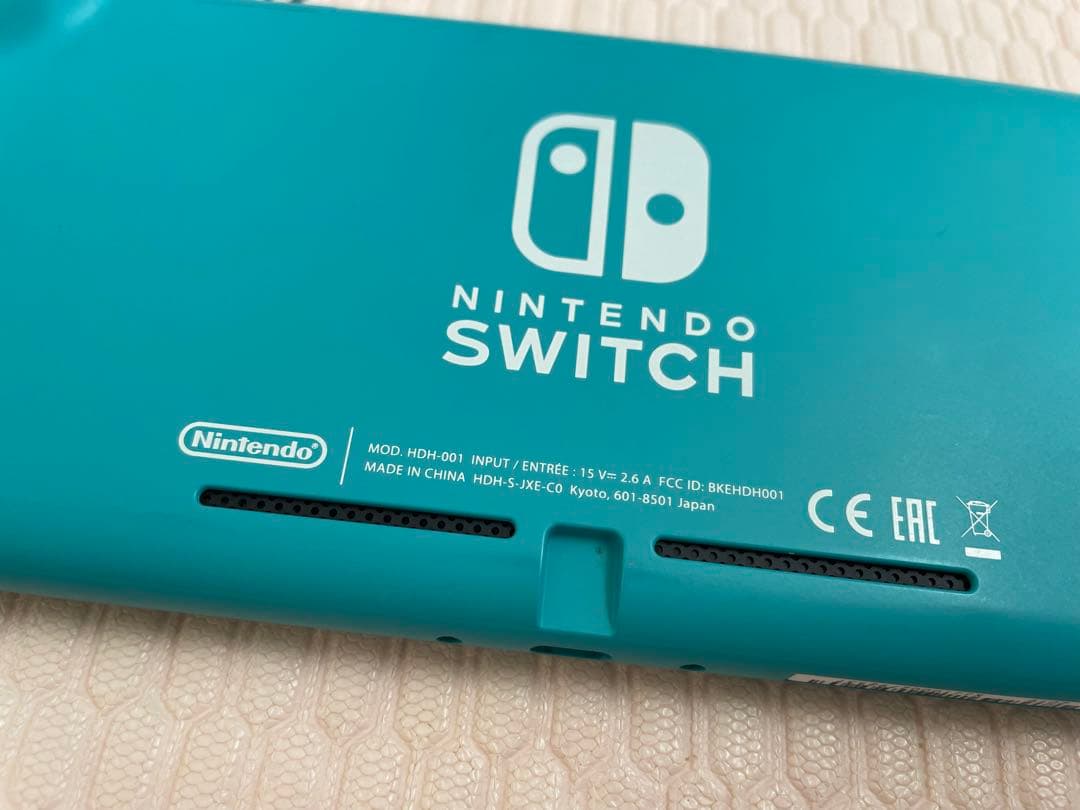 Nintendo Switch Lite ターコイズ　ジェラピケケース付き