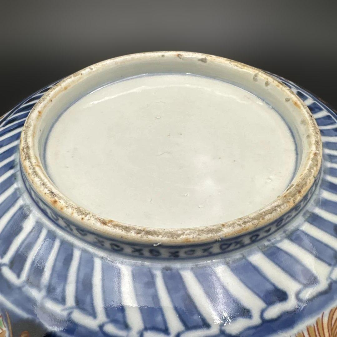 ★ 伊万里 色絵 大鉢 直径27cm 完品 ★