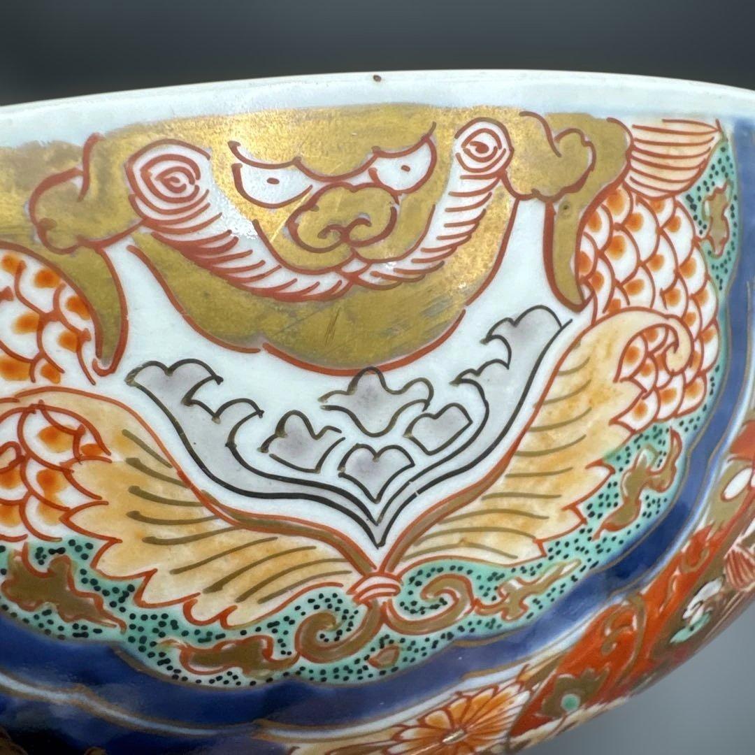 ★ 伊万里 色絵 大鉢 直径27cm 完品 ★