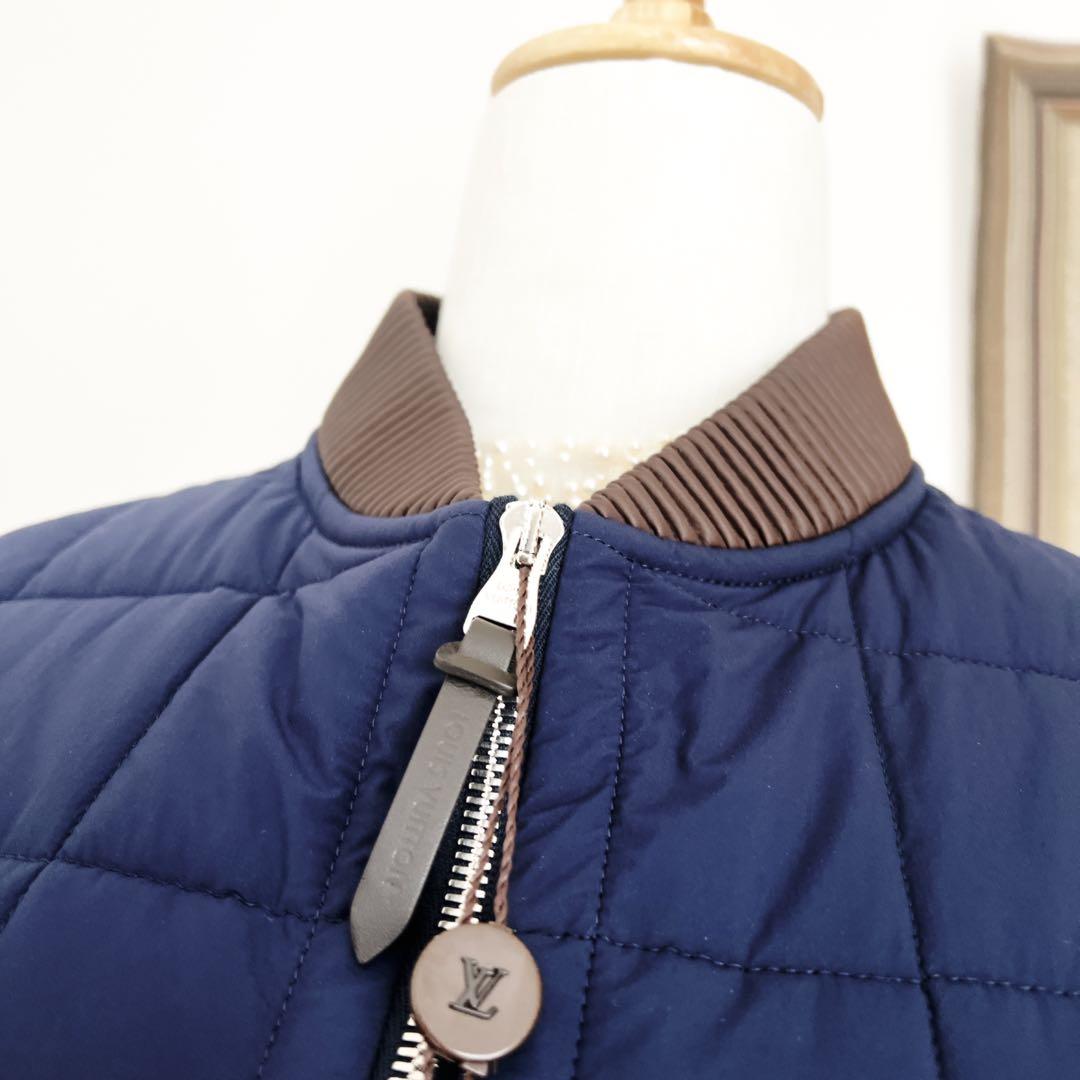 新品 LouisVuitton ヴィトン キルティング ベスト ネイビー ジレ