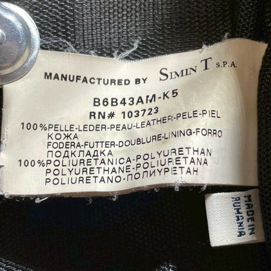 【希少/入手困難】アルマーニジーンズ　シングルライダース レザー ダメージ加工