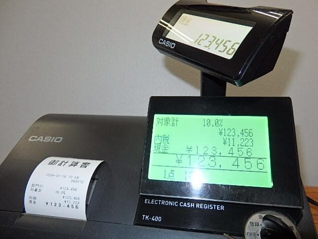 8120 72タッチ 設定無料 TK-400 飲食向 カシオ 高性能レジスター
