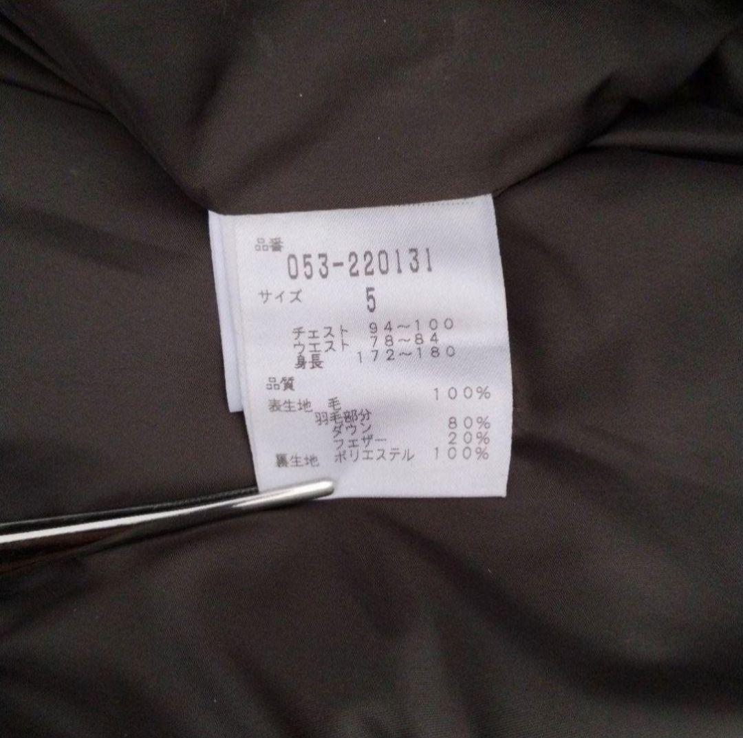 PEARLY GATES パーリーゲイツ ウールダウンジャケット メンズ5 黒