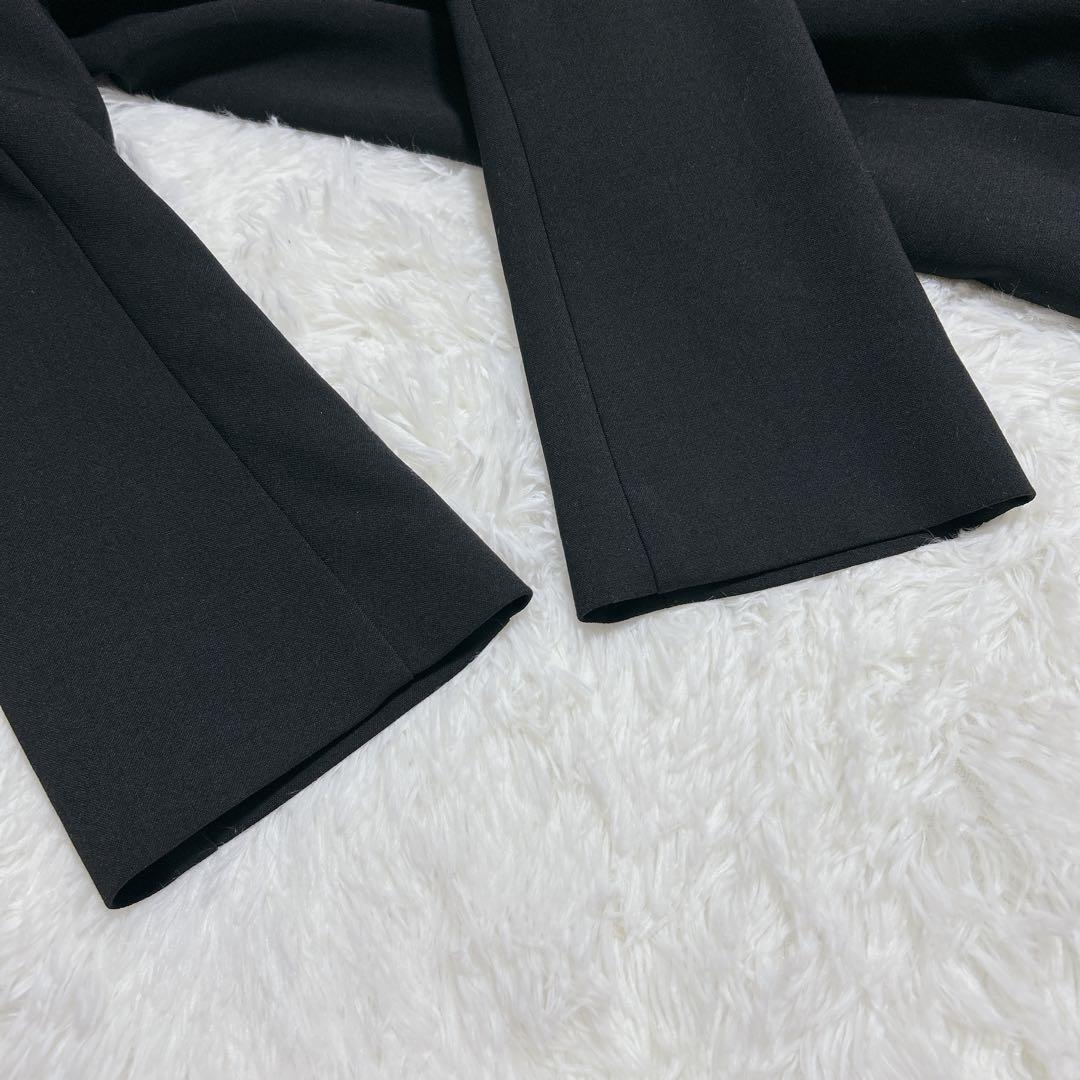 エムフィル　リボン付き　黒　長袖　ワンピース