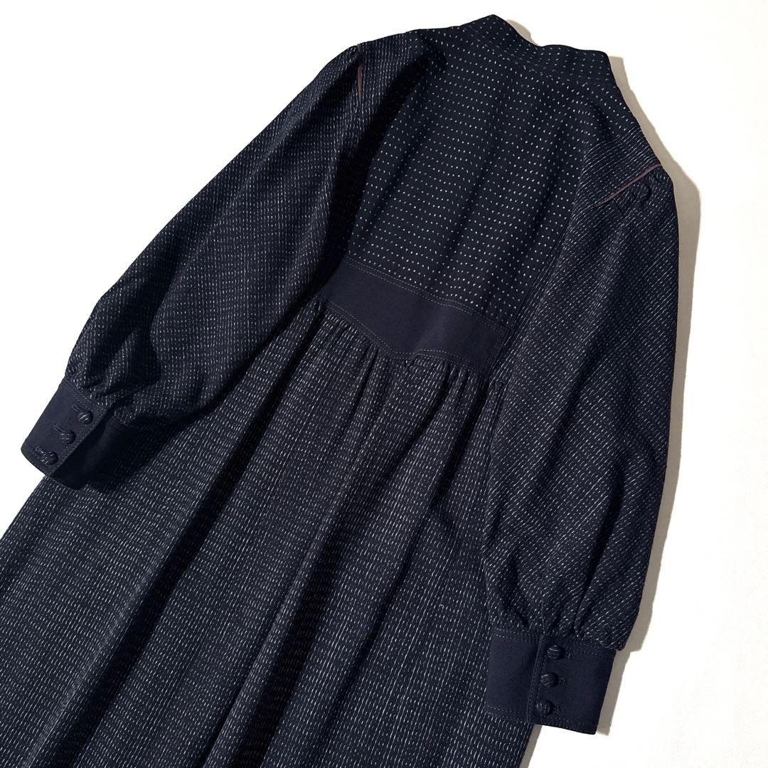 儀右衛門 ギエモン 久留米かすり ワンピース 久留米絣