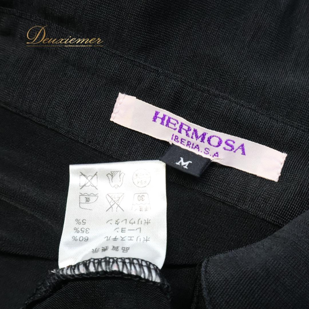 【美品 フラメンコ衣装】ブラック HERMOSA IBERIA ブラウス 黒