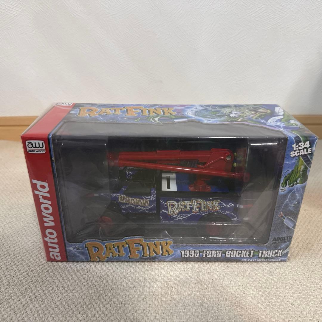 ミニカー AUTOWORLD 1990 Ford Utility Bucket Truck