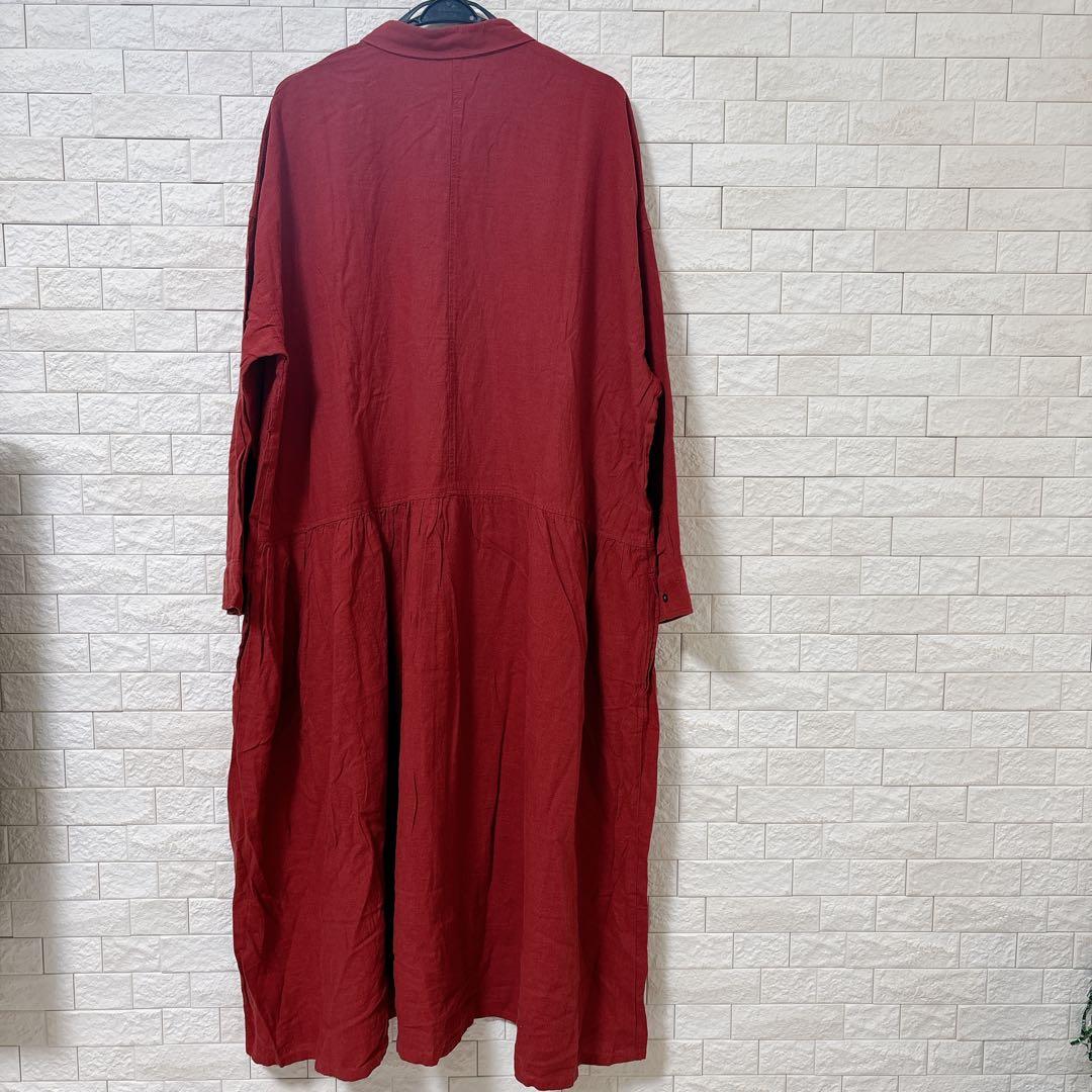 soulberry ソウルベリー 茜色のワンピース ゆったり 大きめ3L