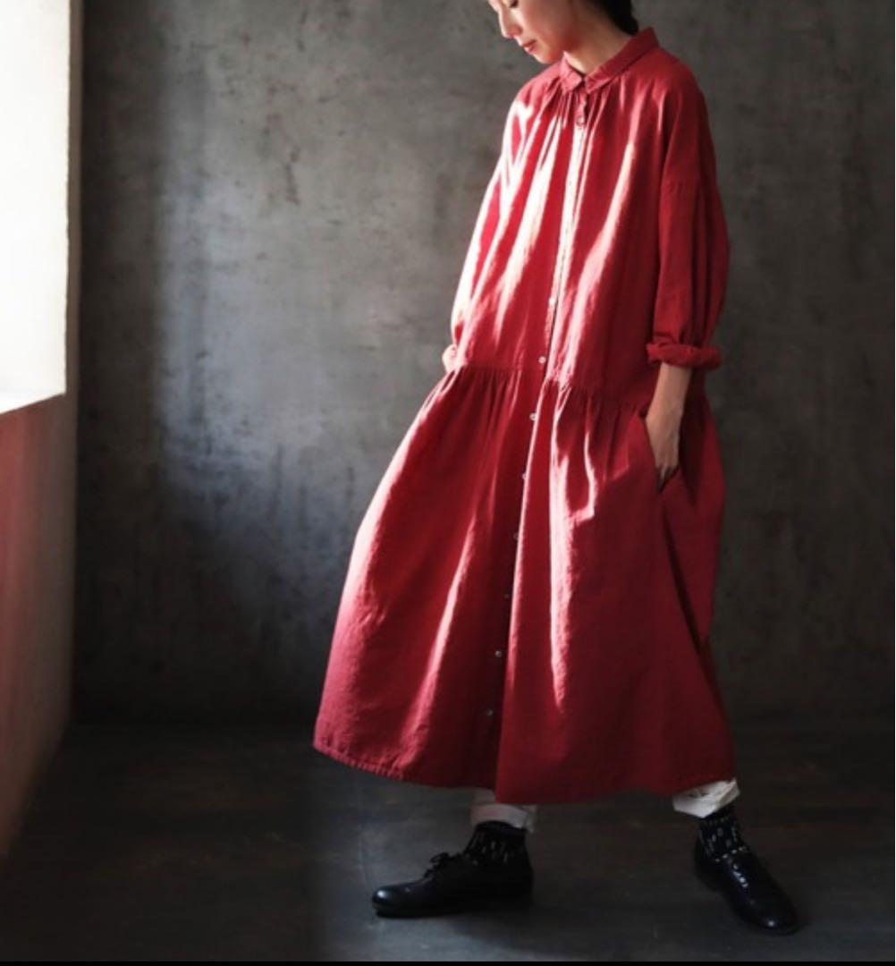 soulberry ソウルベリー 茜色のワンピース ゆったり 大きめ3L