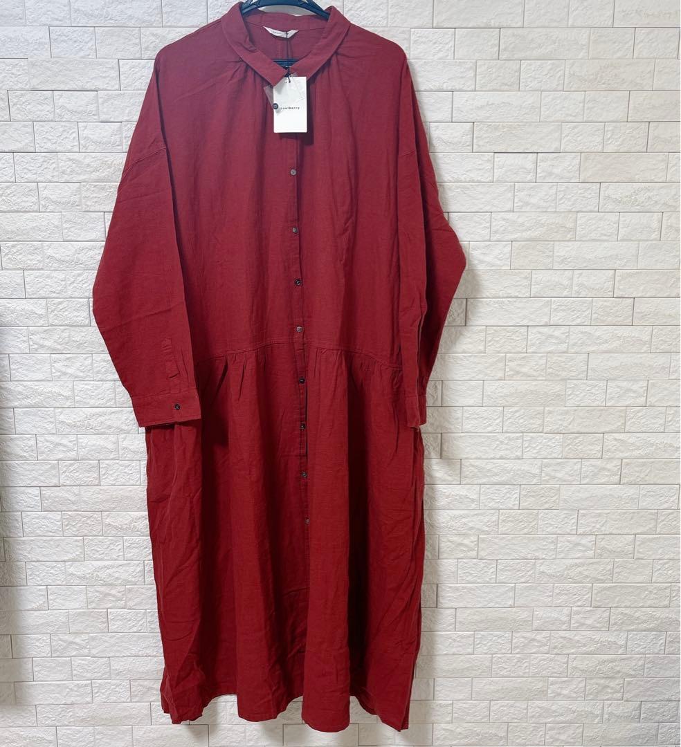 soulberry ソウルベリー 茜色のワンピース ゆったり 大きめ3L