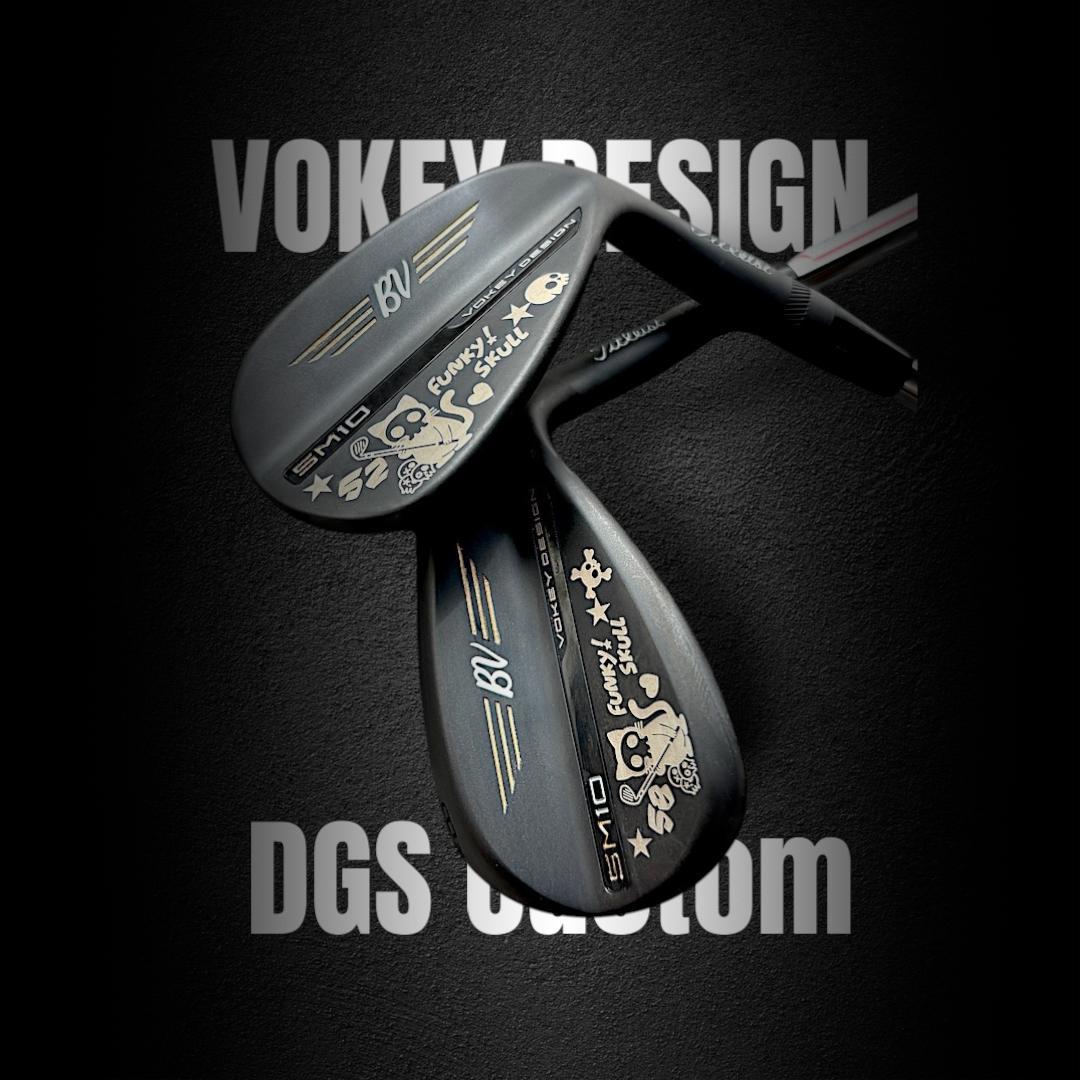 タイトリスト SM10ジェットブラック★スカルキャット カスタム 52＆58