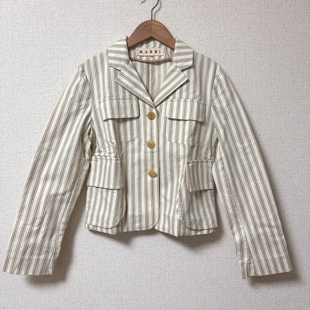 marni マルニ　ストライプジャケット　ヴィンテージ ジャケット