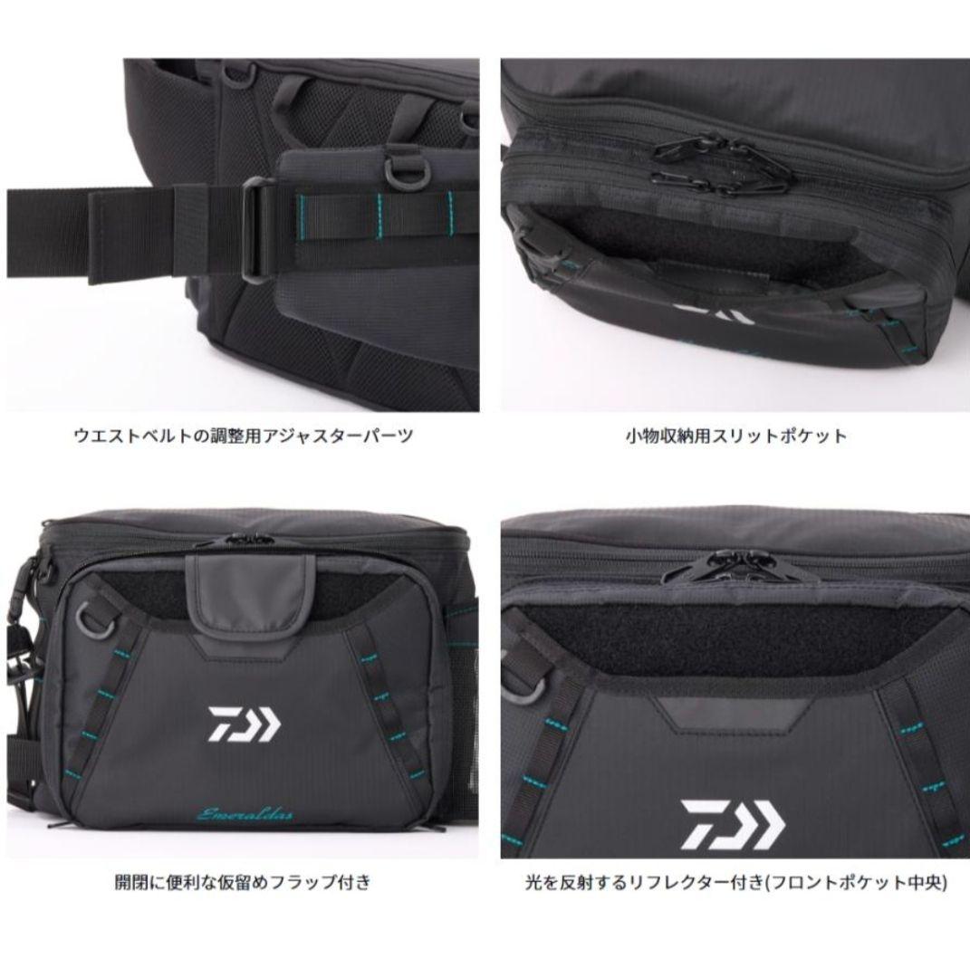 ダイワ エメラルダス タクティカル ヒップバッグ(C) ブラック