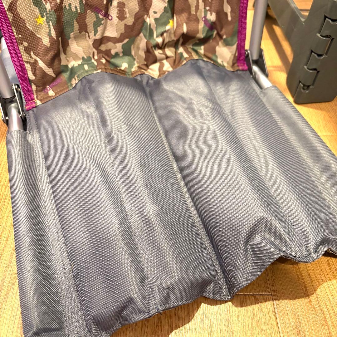 【美品】コールマン 椅子 コンパクトグランドチェア 迷彩 カモフラ 廃盤 折畳