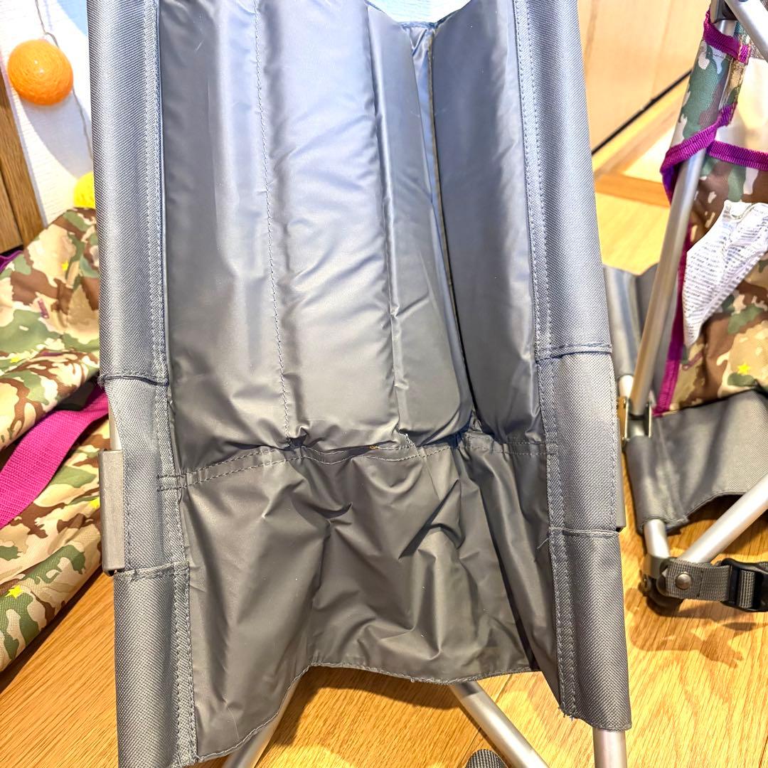 【美品】コールマン 椅子 コンパクトグランドチェア 迷彩 カモフラ 廃盤 折畳