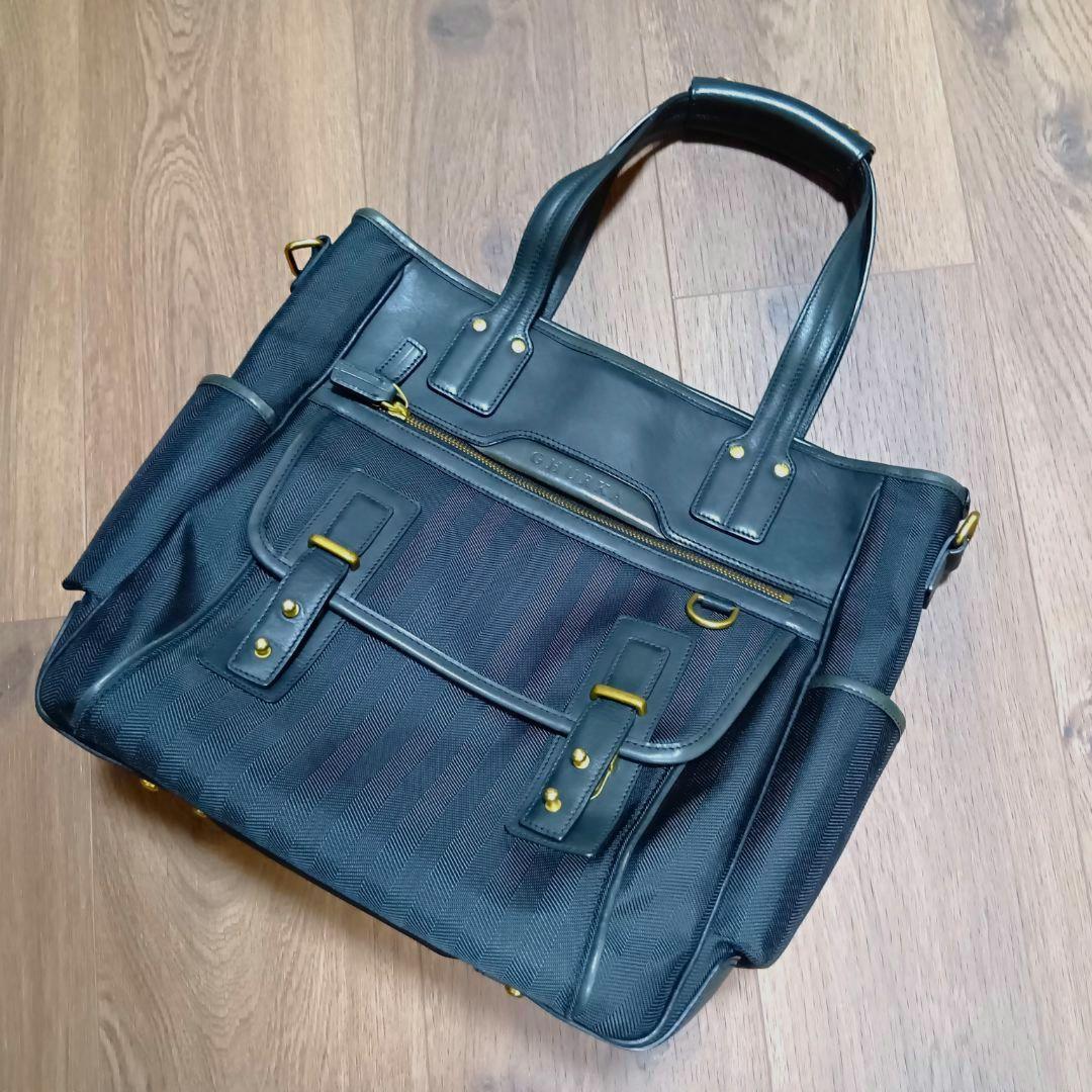 美品 名品 希少 GHURKA グルカ トートバッグ ブラック 高級