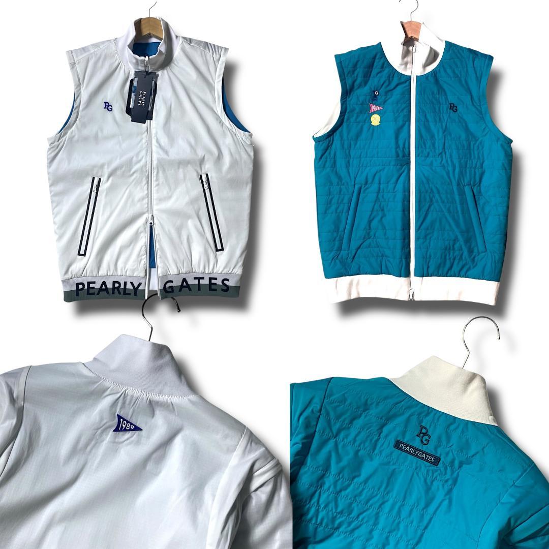 新品 定5.7万 4 パーリーゲイツ 4WAY リバーシブル ジャケット ベスト