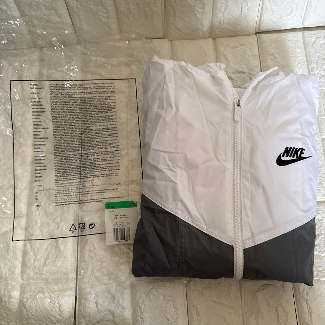 Nike ウィンドブレーカー XL ホワイト/グレー/ブラック