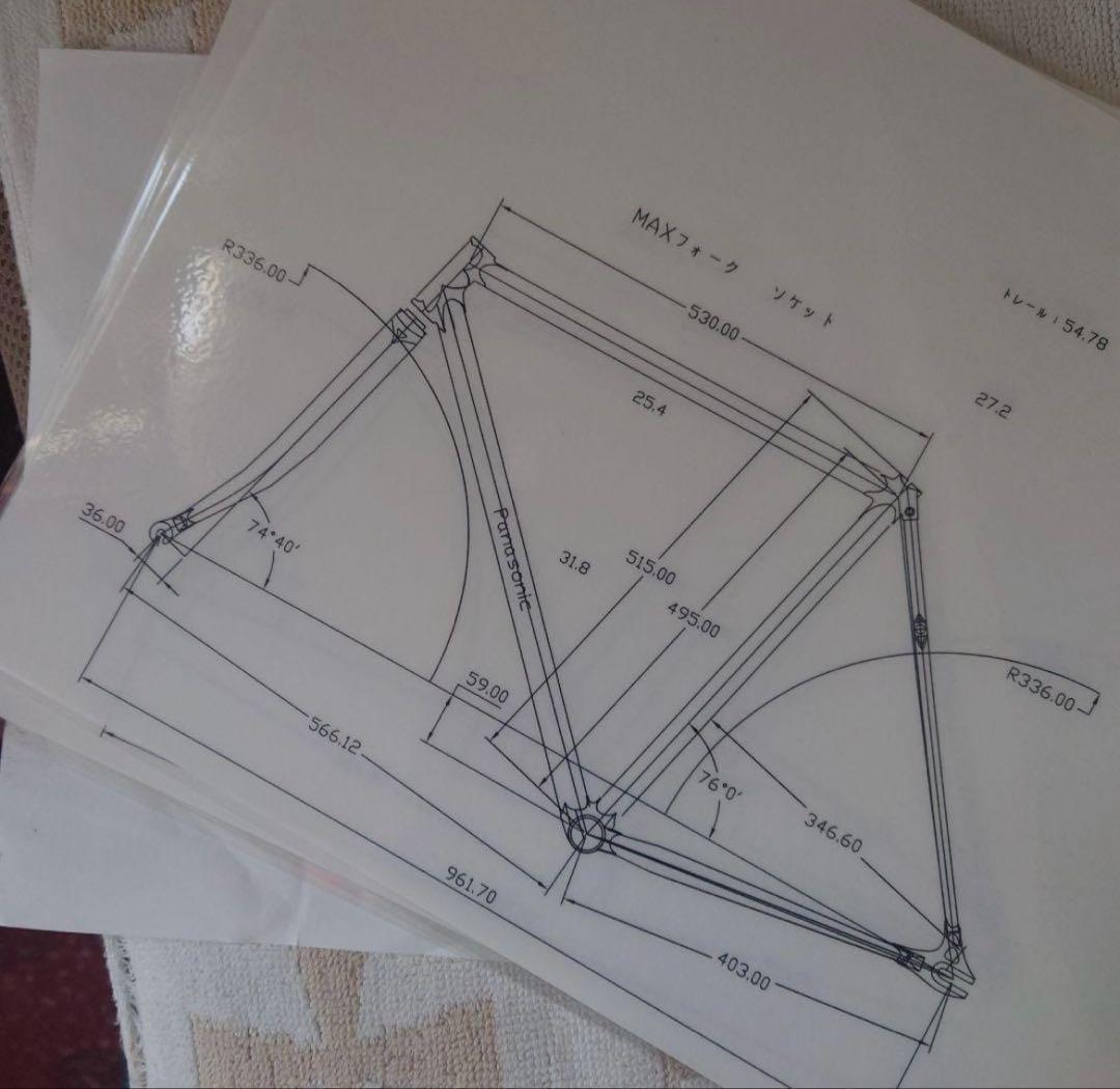 【訳あり】クロモリ　Panasonic njsフレーム
