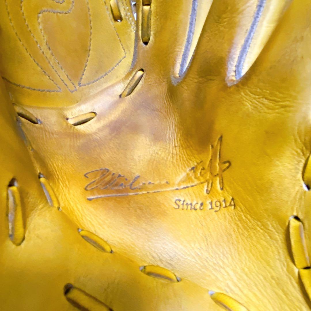 Wilson staff ウィルソンスタッフ　投手用硬式グローブ　イエロー　袋付