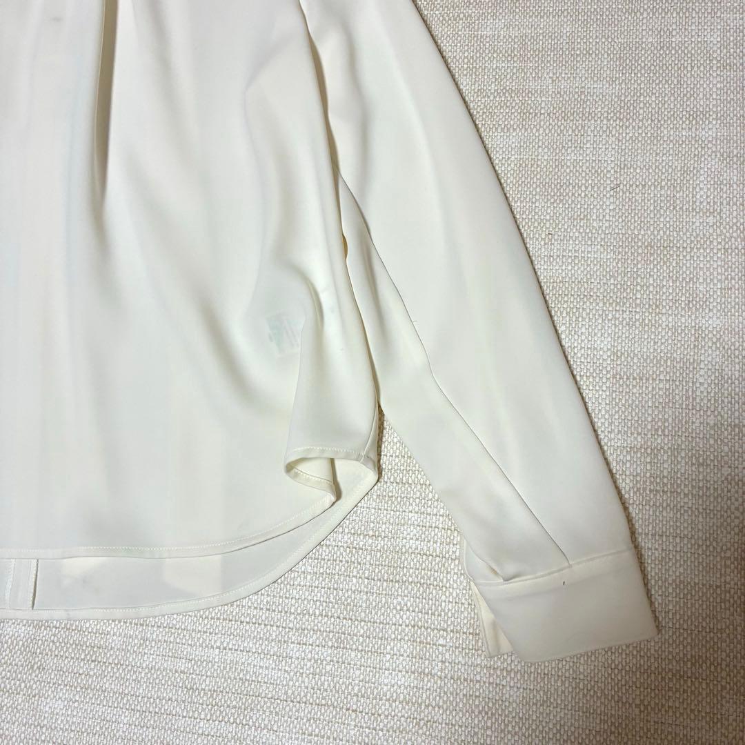 SOEJU ソージュ サテン バック リボン ロングスリーブ ブラウス Mサイズ