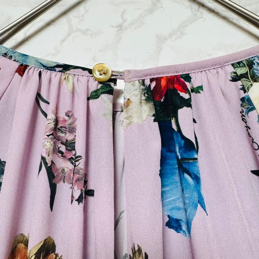 【極美品】Lois CRAYON 花柄 ロングワンピース フレア M