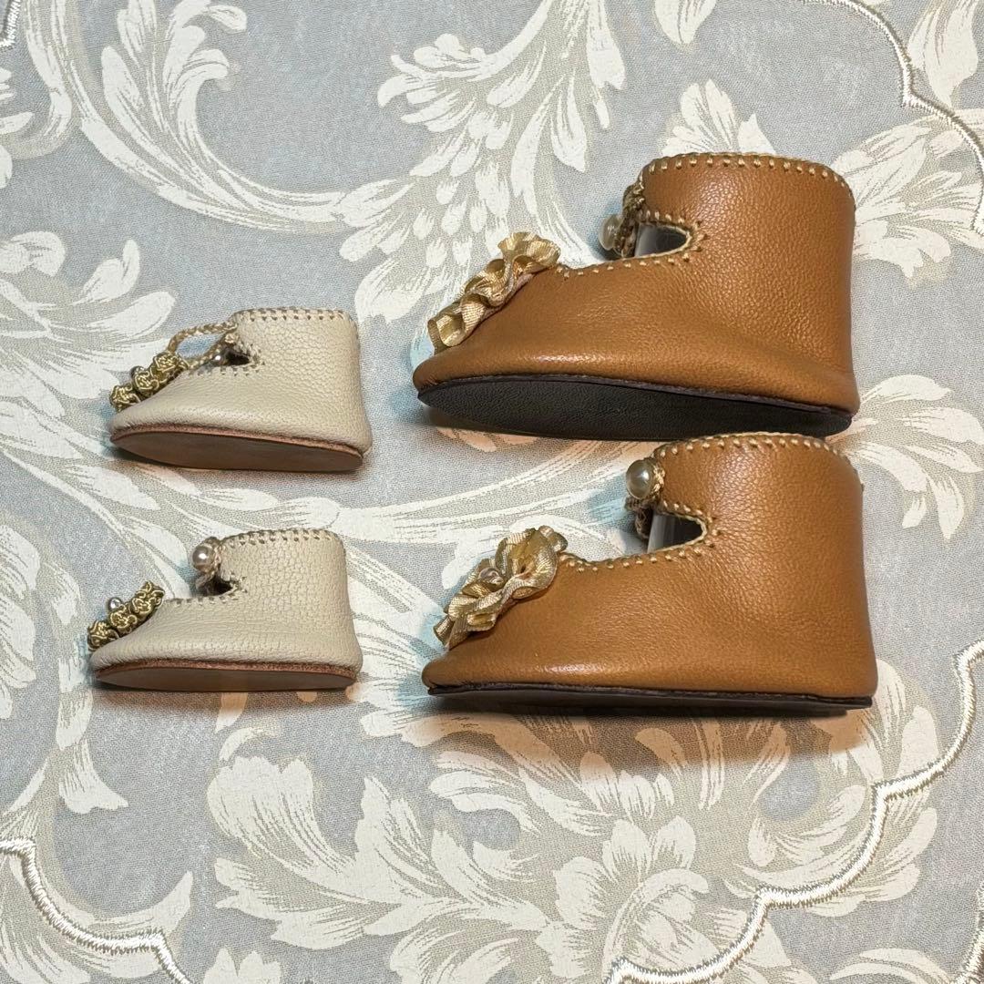 アンティーク ドール　ビスクドール ドール用シューズ　お人形の靴