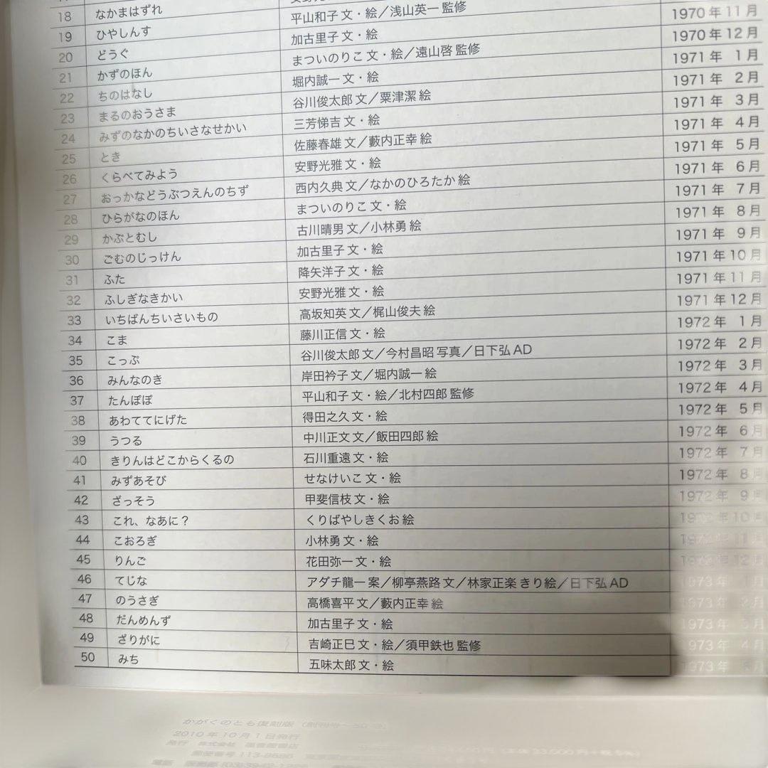 かがくのとも　復刻版