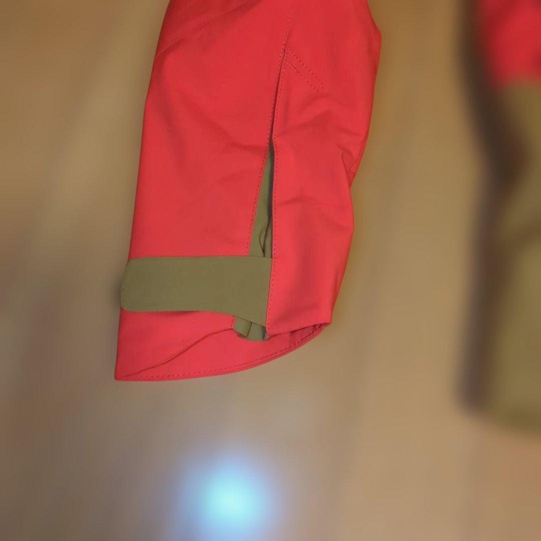 Mizuno スキー用フード付きジャケット 赤/茶色