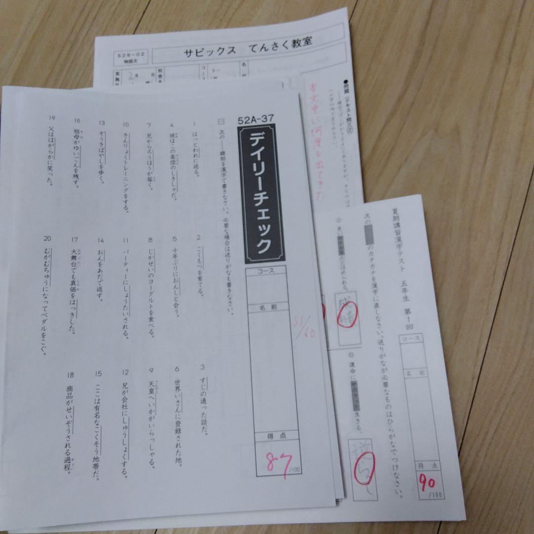 Sapix サピックス５年国語教材　2024