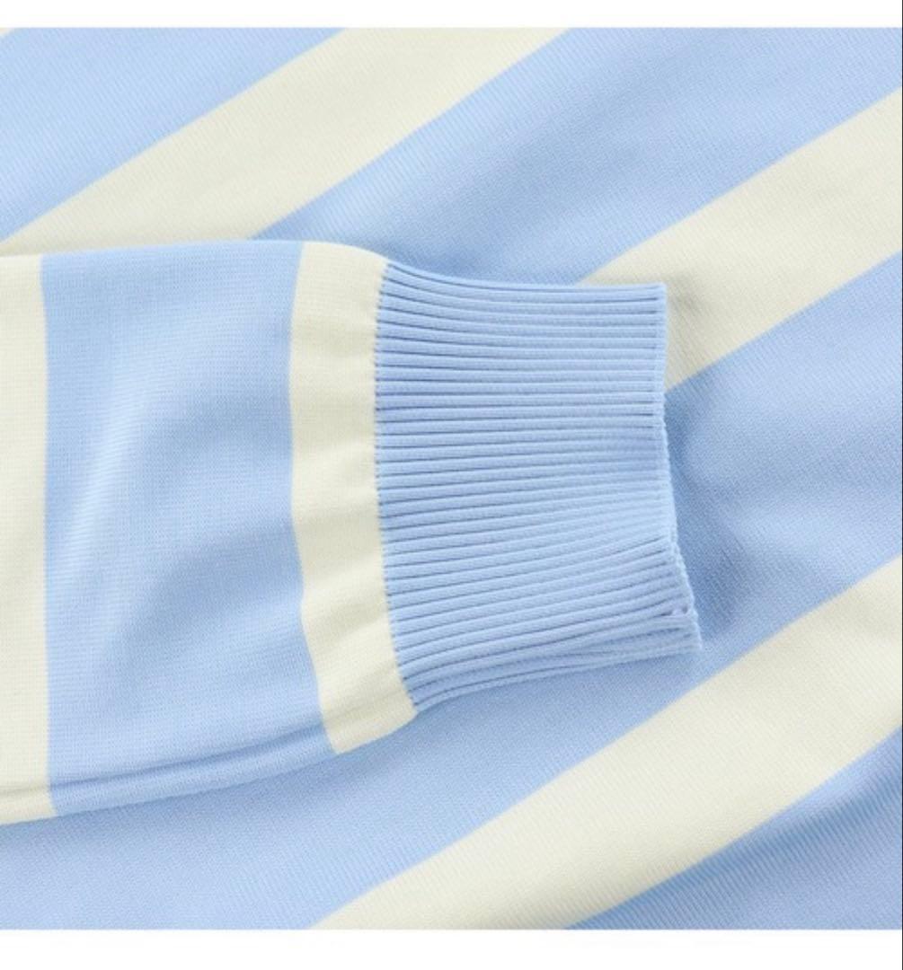 や*ん様 WAAC セーター ニット マイクロスリームボーダー 長袖プルオーバー