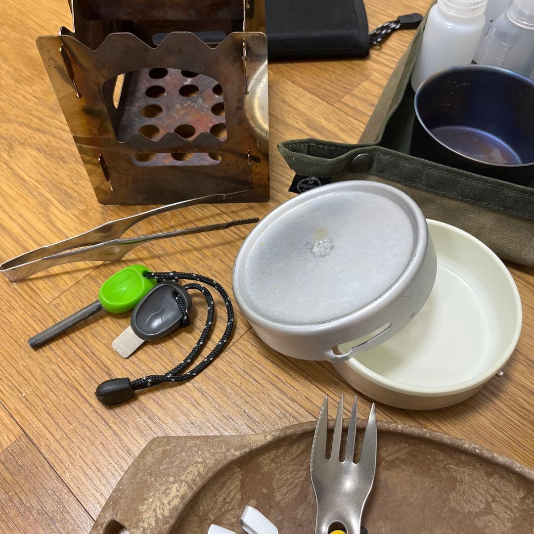 キャンプ道具　フルセット　ソロ　デュオ　ブッシュクラフト