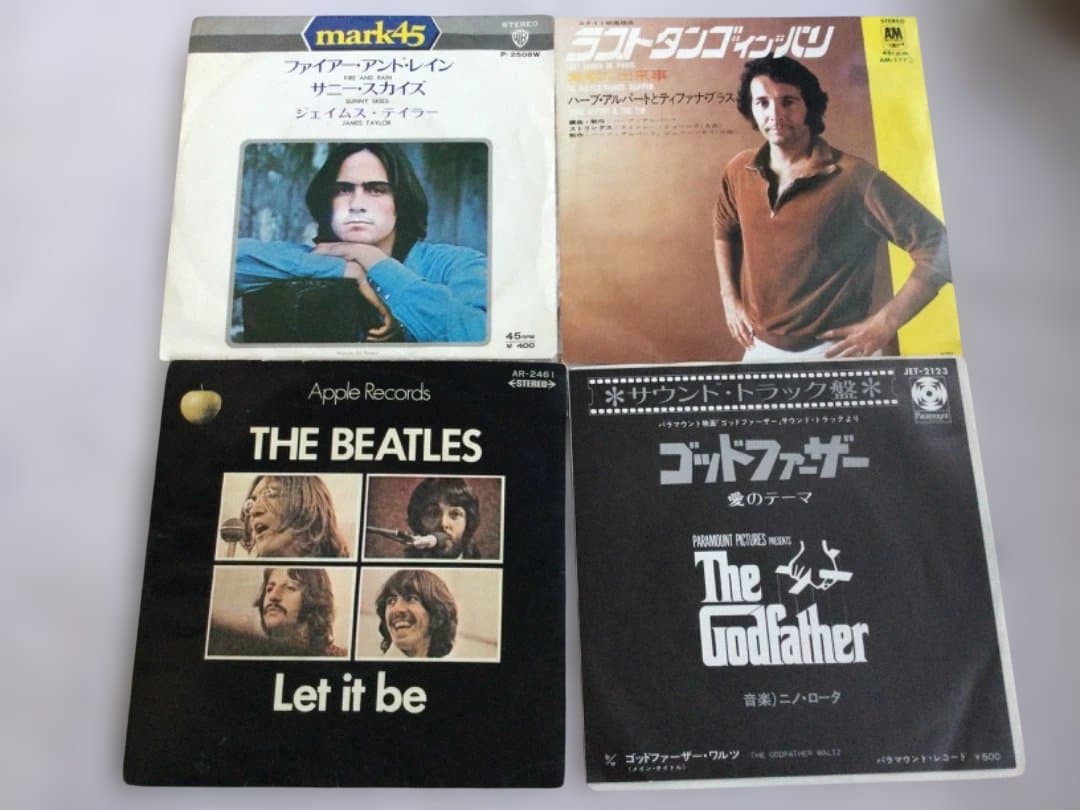 1970年代前半 洋楽ヒットシングル 90枚以上