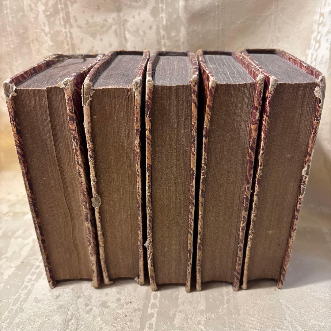 アンティーク　ビンテージ　フランス語　洋書　古書　洋古書　5巻セット