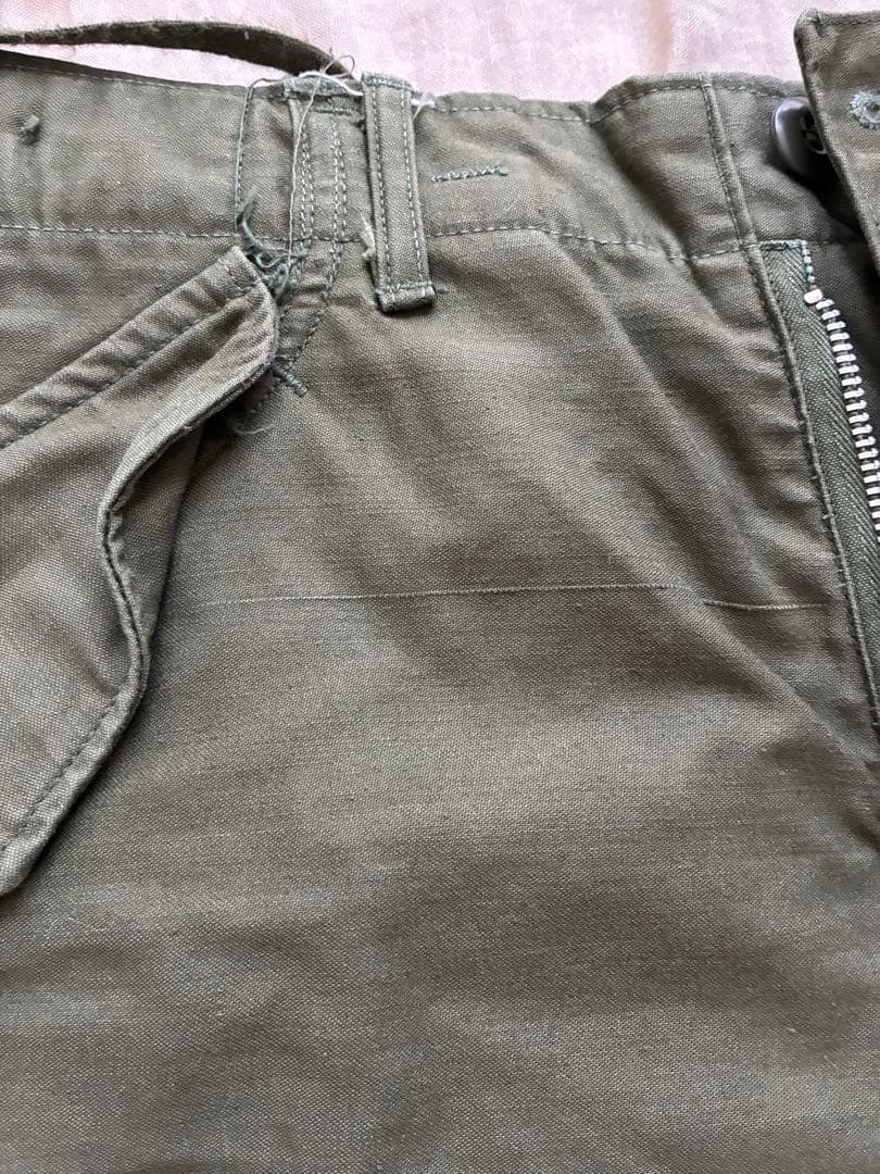 60s 初期型 US ARMY M65 カーゴパンツ アルミジップ