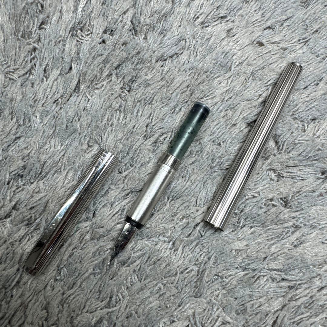 MONT BLANC モンブラン 585 万年筆 GERMANY シルバーカラー