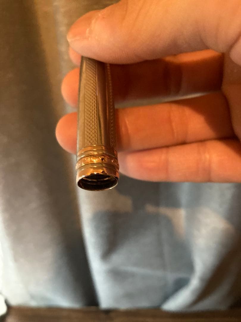 モンブランボールペンマイスターシュテュックソリテール　スターリングシルバーバレイ