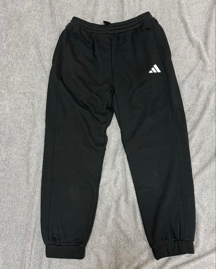 新品タグ付 adidas アディダス セットアップ スウェット 黒 L フーディ