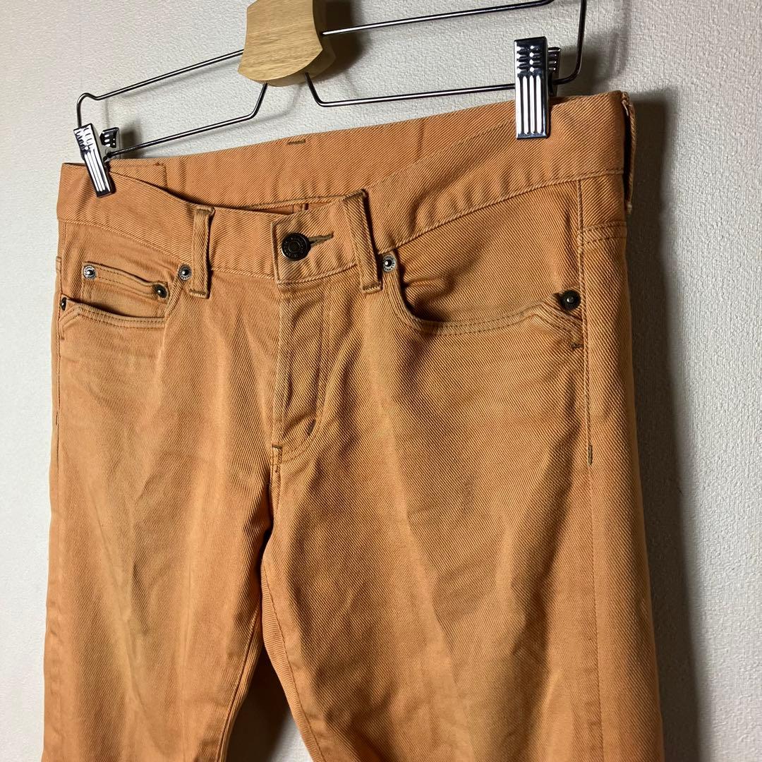 大人気　ヒステリックグラマー　デニムジーンズ　30インチ極細　オレンジ