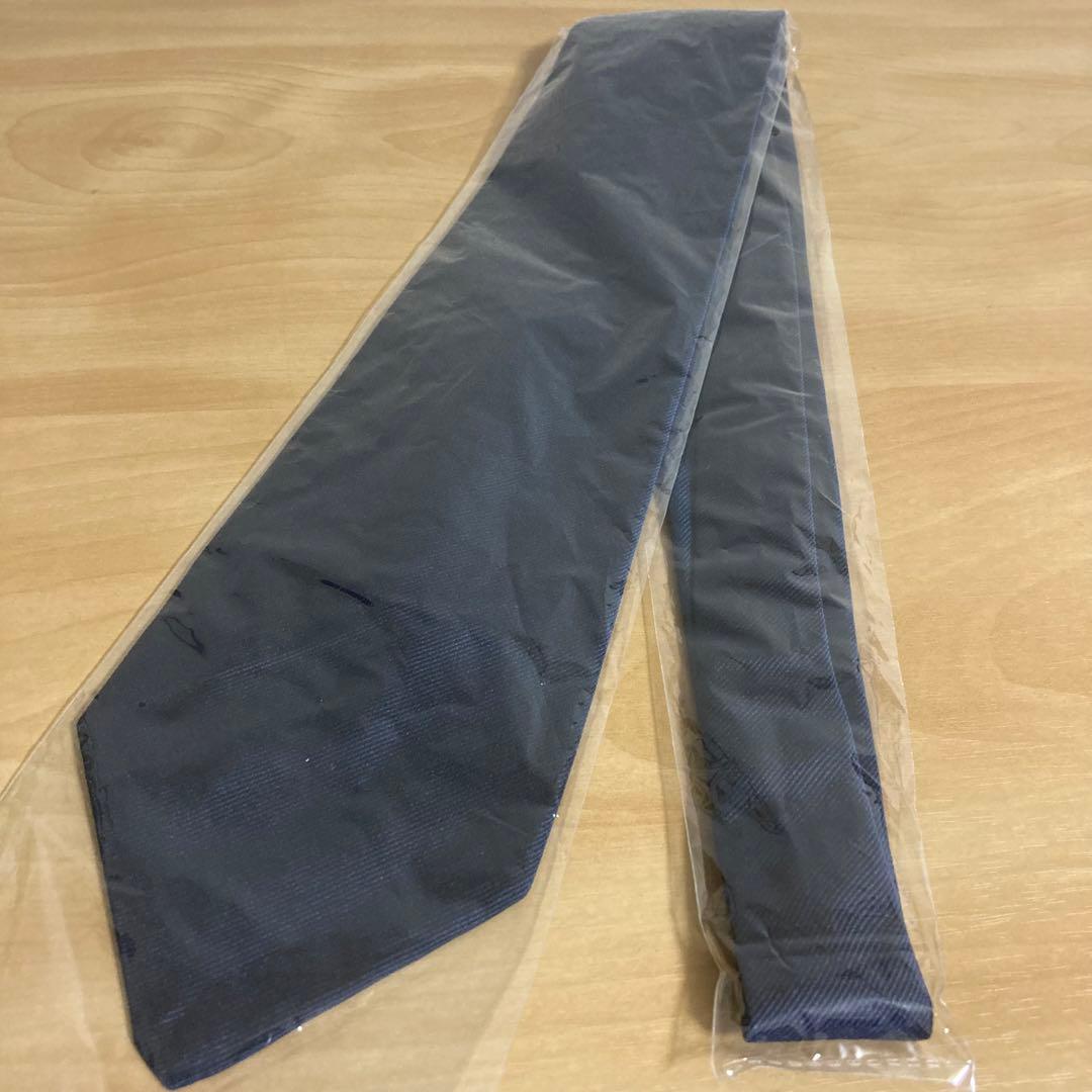 FINOLLO GENOVA ネイビーソリッド ネクタイ