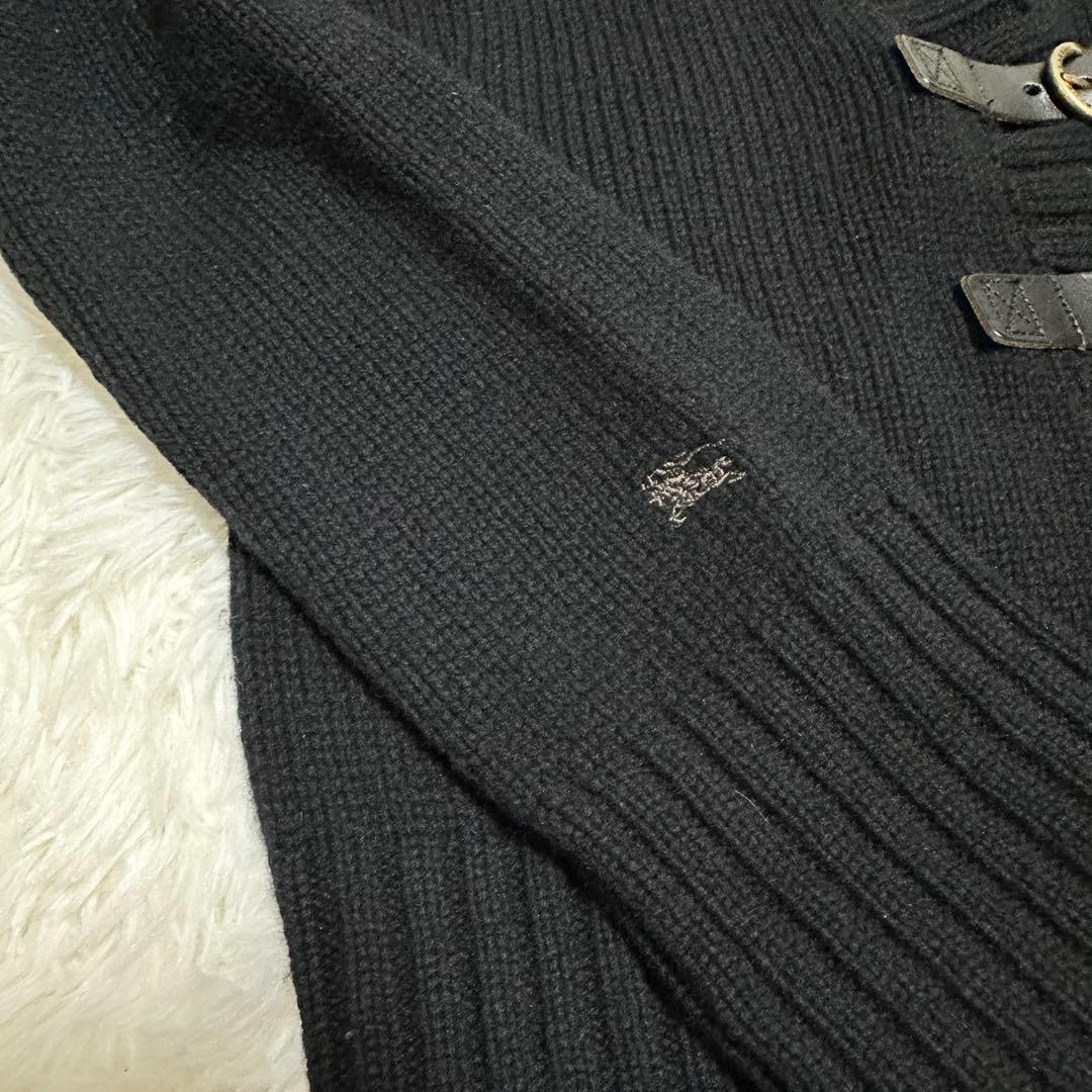 希少✨【バーバリーブルーレーベル】ファーフードニットパーカーベルトカーディガン