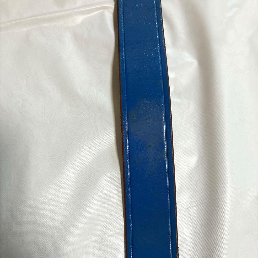 野球　ベルト　ミズノ　MIZUNO 大人　青　全長107㎝　腹囲89㎝まで