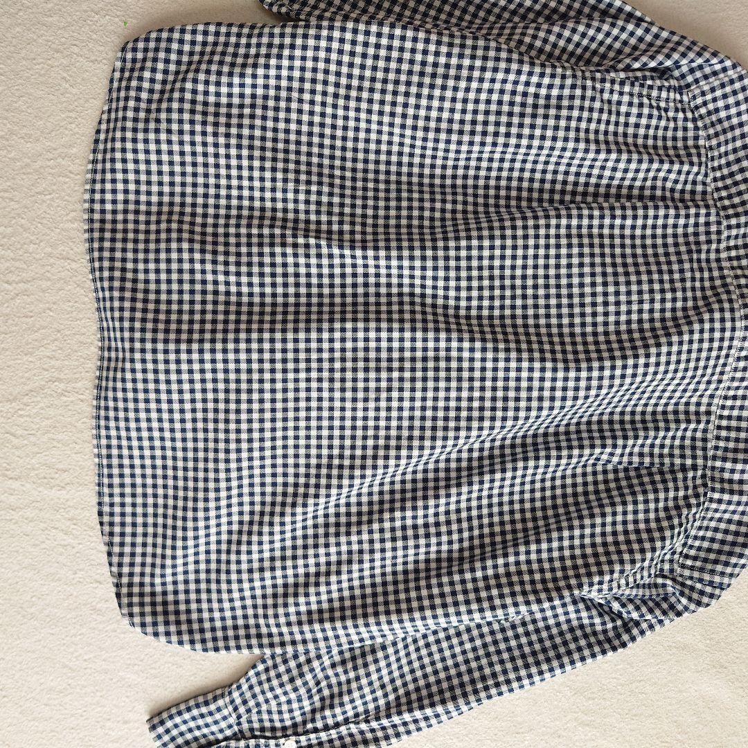 45R 45rpm 薄オックスのフリルオーシャンブラウス