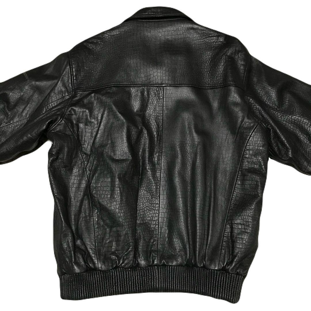 SEAN JOHN★ショーンジョン～レザージャケット本革クロコ調