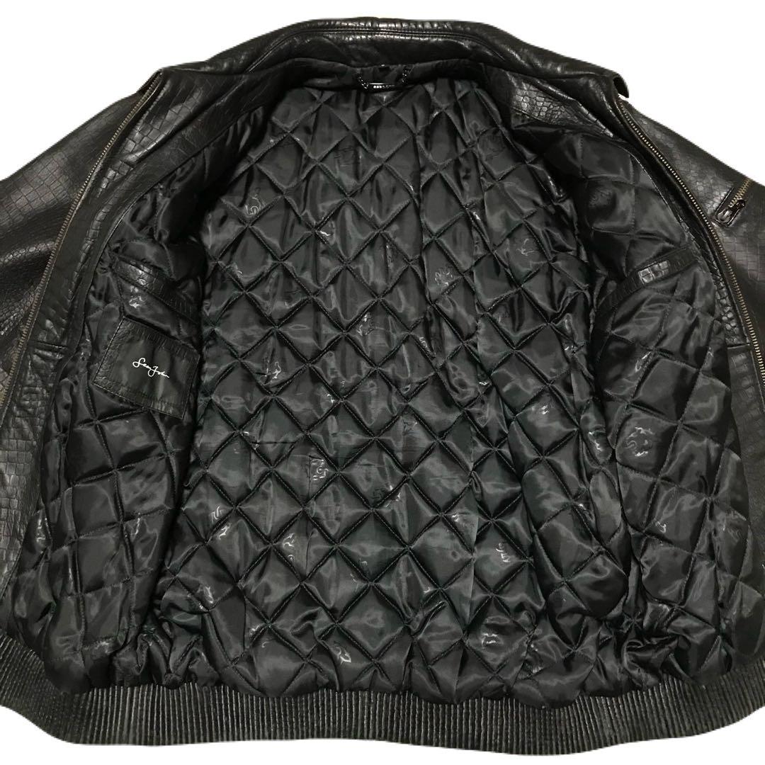 SEAN JOHN★ショーンジョン～レザージャケット本革クロコ調