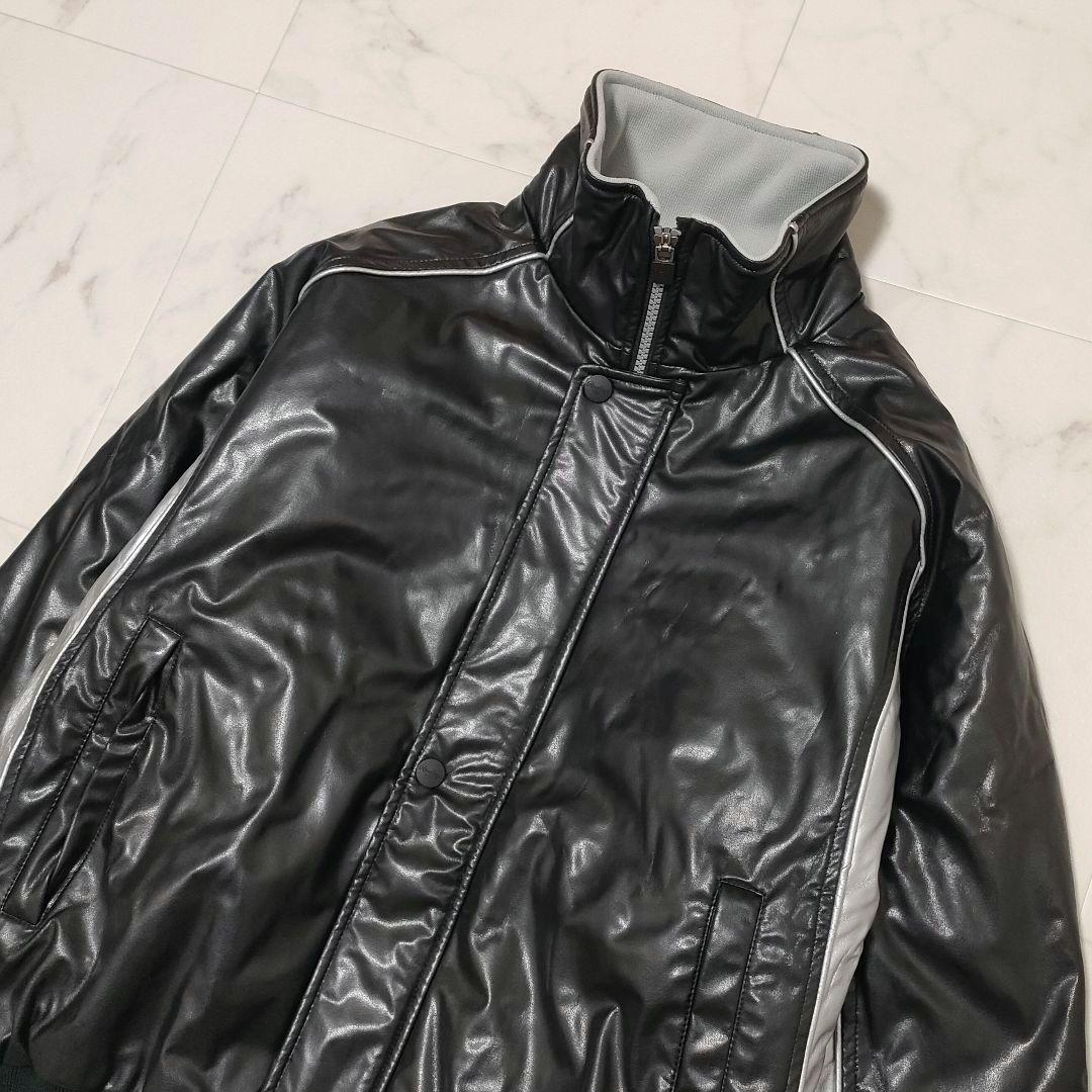 【美品】ローリングス　野球　グラウンドコート　光沢　ブラック　シルバー　Sサイズ