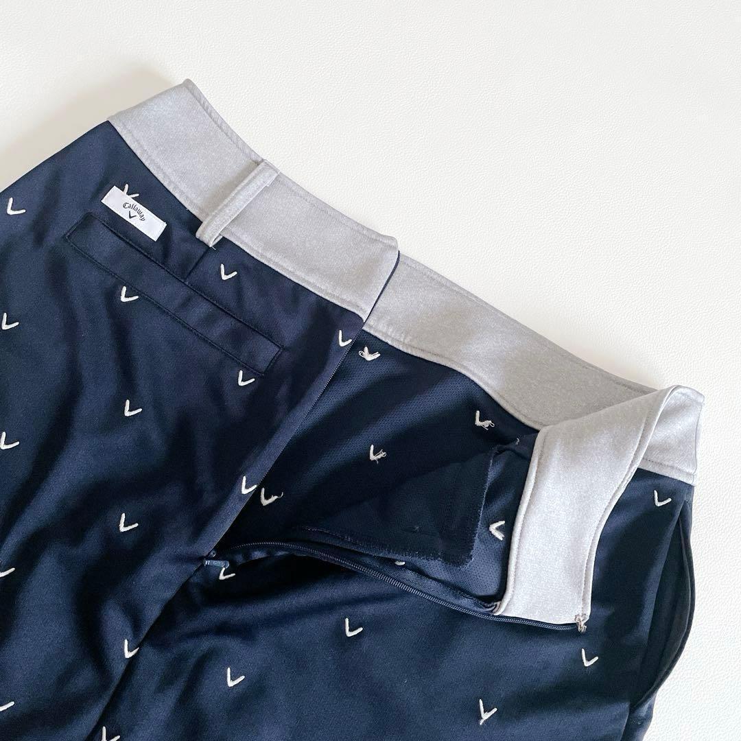 Callaway キャロウェイ ゴルフ スカート M 総柄 ネイビー