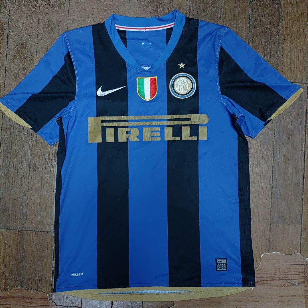 NIKEナイキInterインテル2010-11年ユニフォーム(サッカーシャツ)S