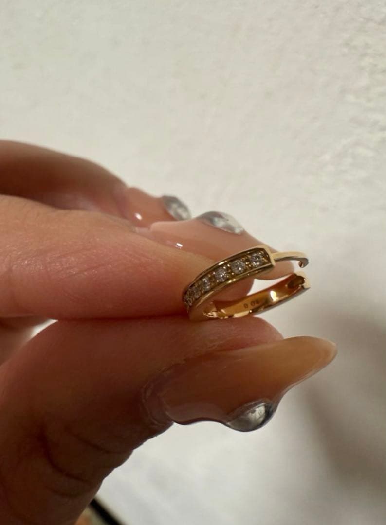 【最終値下げ】STARJEWELRY☆K10 ダイヤモンドクリックスホープピアス