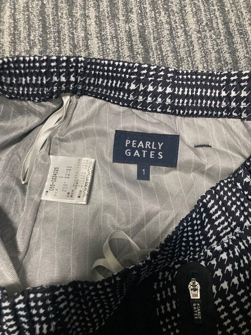 PEARLY GATES パーリーゲイツ グレンチェック蓄熱保温スカート